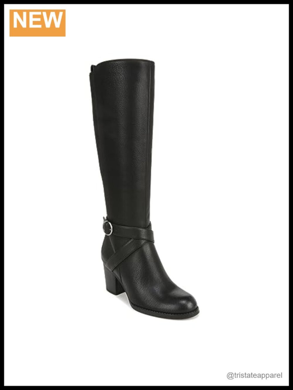 Naturalizer Women's Triya Block Heel Wide Calf Knee High Boots Size